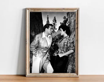 エリザベス・テイラーとモンゴメリー・クリフト - ヴィンテージ写真