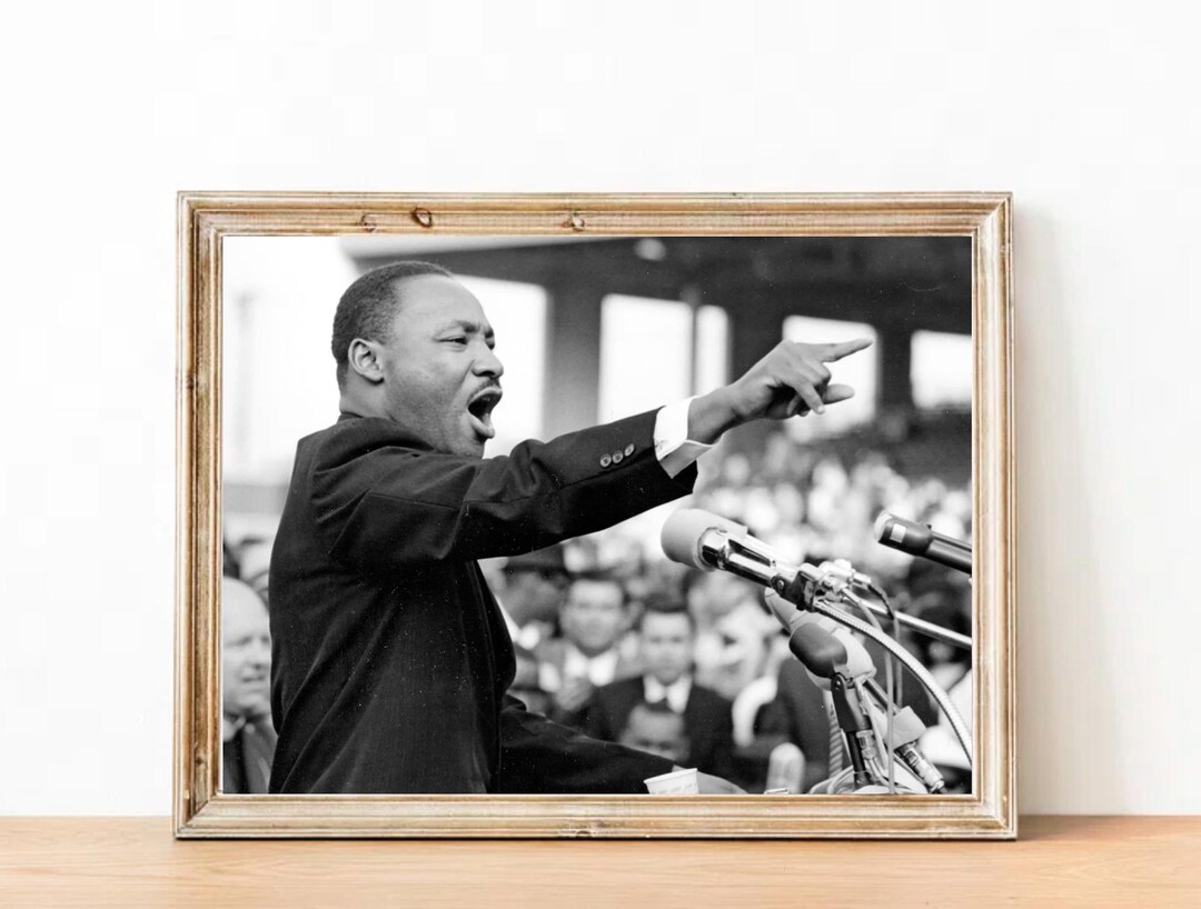 Vintage Martin Luther King Jr Photograph - Inspirational Art Poster - Etsy