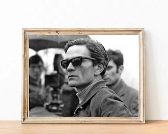 Fotografia d'epoca di Pier Paolo Pasolini - Poster artistico motivazionale