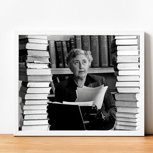 Agatha Christie vintage photograph retro wall art Agatha Christie photo print Iconic posters Housewarming gift inspirational gifts image 8