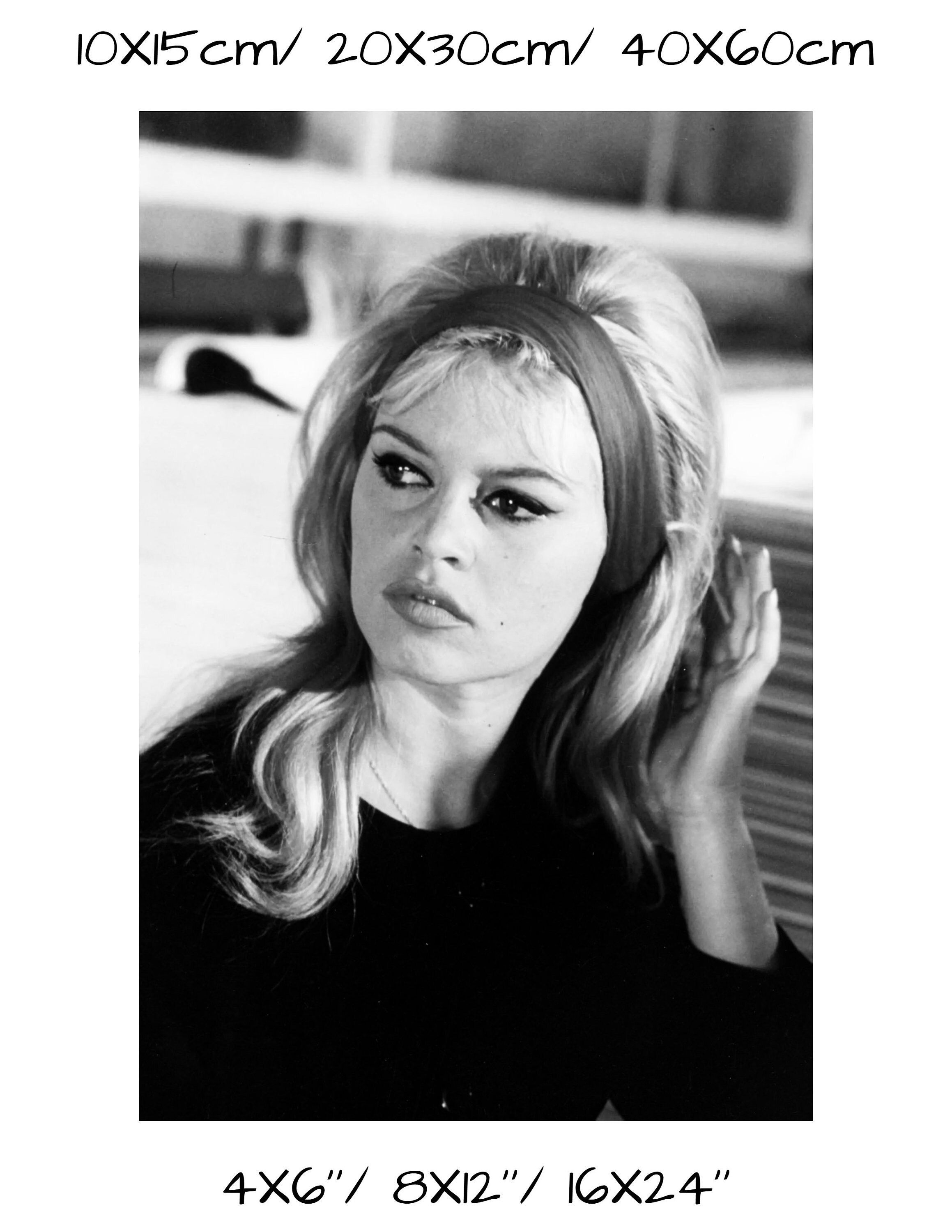 ブリジット・バルドーのヴィンテージ写真プリント - クラシックな