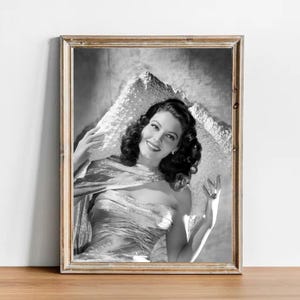Ava Gardner vintage photograph - retro wall art - Ava Gardner photo print - Old Hollywood posters - Housewarming gift ideas