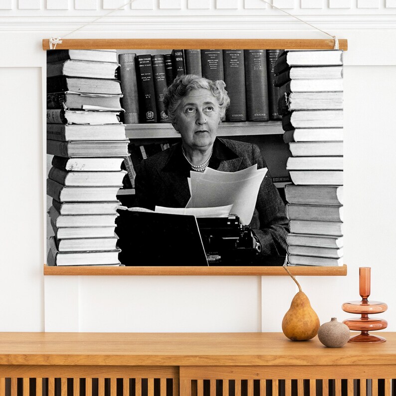 Agatha Christie vintage photograph retro wall art Agatha Christie photo print Iconic posters Housewarming gift inspirational gifts image 9