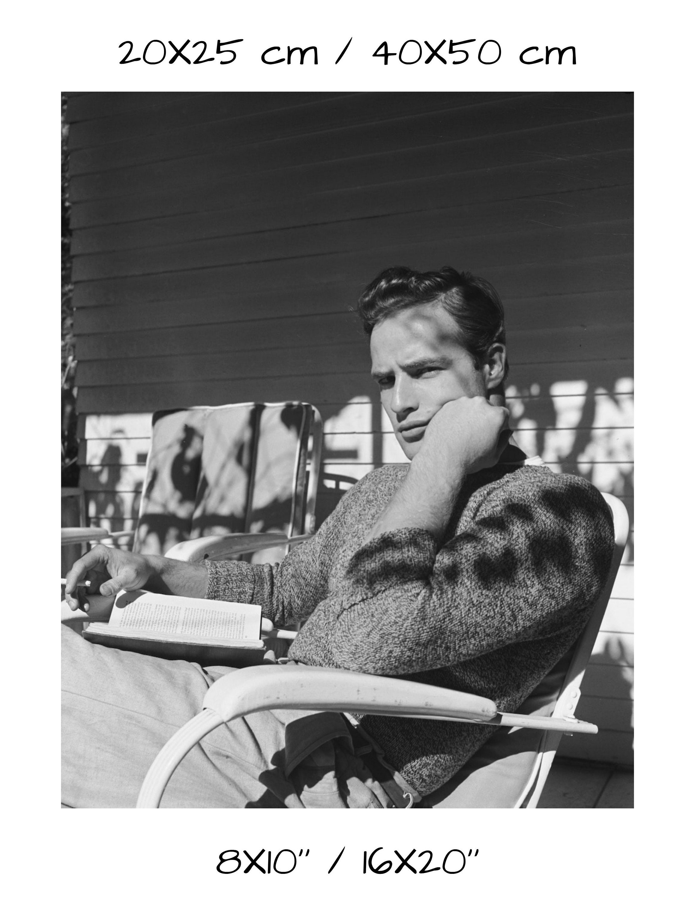 マーロン・ブランドのヴィンテージ写真 - クラシックなハリウッド映画