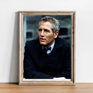 Paul Newman vintage photograph - retro wall art - Paul Newman photo print - Old Hollywood elegant posters - Housewarming gift ideas