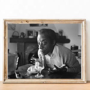 James Baldwin vintage photograph - retro wall art - James Baldwin photo print - Iconic poster - Housewarming gift ideas - inspirational gift