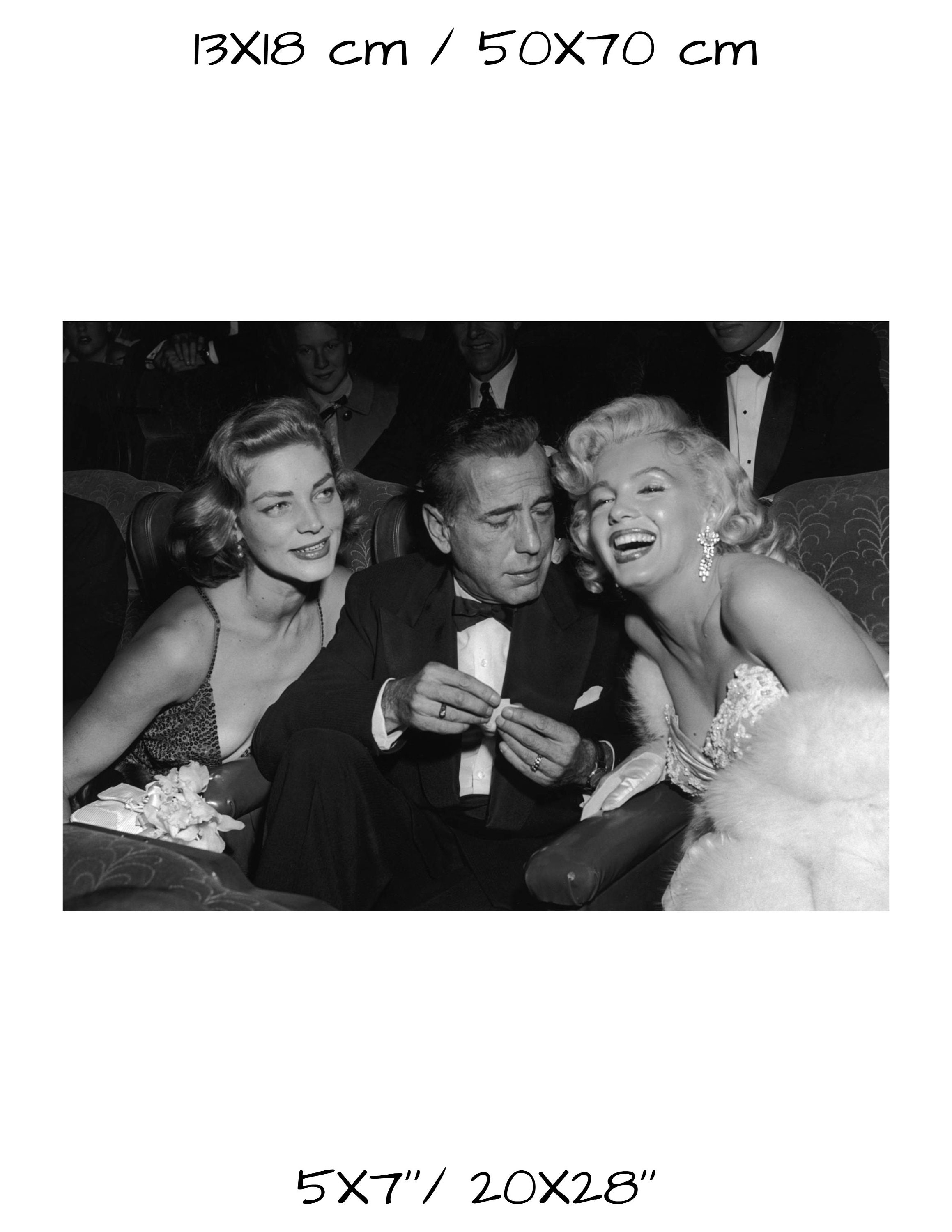 Marilyn Monroe, Lauren Bacall & Humphrey Bogart Vintage Photograph ...