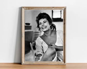 Sophia Loren Vintage Photograph - Classic Hollywood Movie Poster