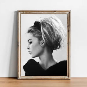 Brigitte Bardot vintage foto - retro kunst aan de muur - Brigitte Bardot fotoafdruk - oude Hollywood-posters - housewarming cadeau-ideeën