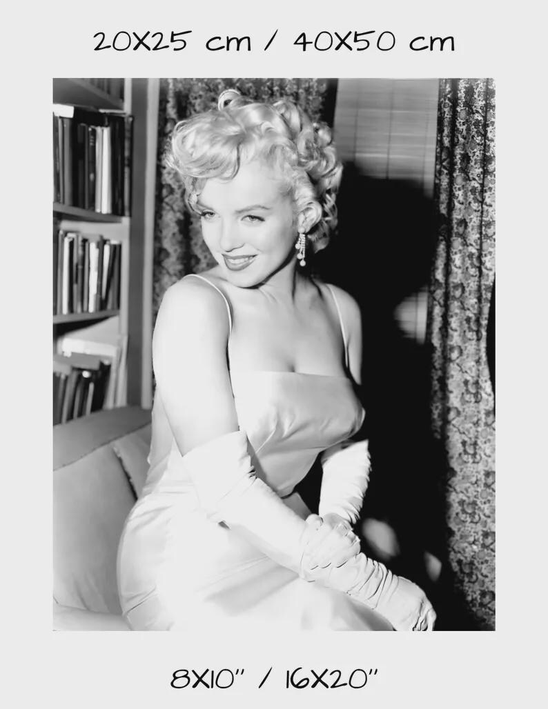 Vintage Marilyn Monroe Photograph - Classic Hollywood Movie Poster - Etsy