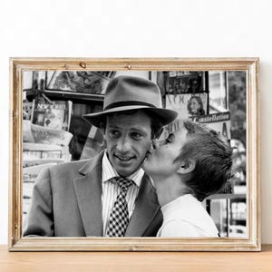 Jean Seberg and Jean Paul Belmondo SPECIAL OFFER vintage photograph - Breathless photo print -  elegant posters - 12X16&#39;&#39;/ 30X40CM