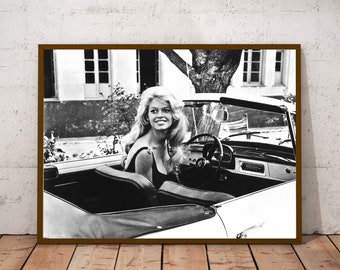 Brigitte Bardot Vintage Photo Print - Classic Hollywood Movie Poster