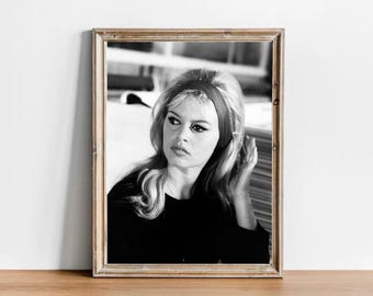 Brigitte Bardot Vintage Photo Print - Classic Hollywood Movie Poster