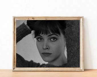 Fotografia vintage di Anna Karina - Locandina di un classico film di Hollywood