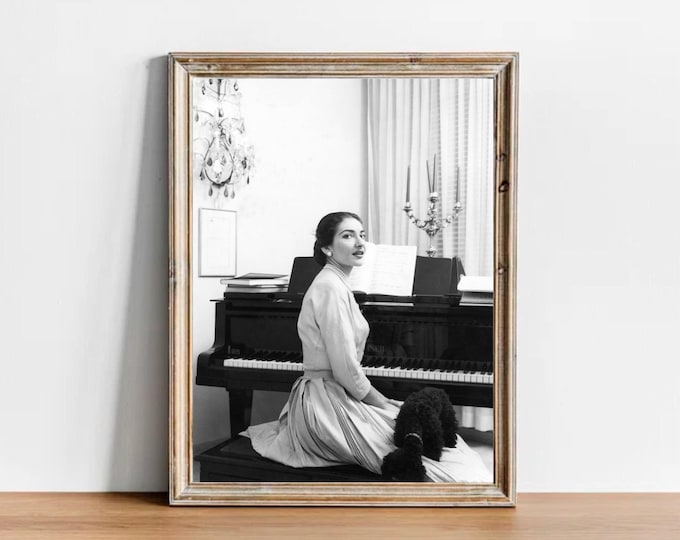 Maria Callas Vintage Photograph - Opera Art Poster