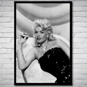 Jayne Mansfield Vintage Photo Print - Classic Hollywood Movie Poster