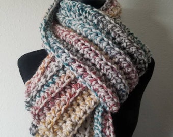 Custom Made Chunky Yarn Crocheted Scarves