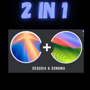 2 in 1 Mac OS Sonoma And Sequoia Bootable USB Flash Drive
