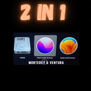 2 in 1 Mac OS Monterey And Ventura Bootable USB Flash Drive