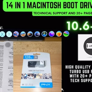 Mac OS 14-in-1 Bootable USB Flash Drive 128GB Guide and Tech Support