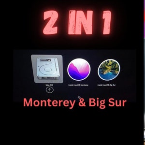 2 in 1 Mac OS Monterey and Big Sur Bootable USB Flash Drive