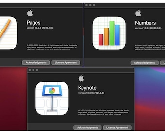 iWork 2020 Pages Numbers Keynote USB Installer For Mac OS X
