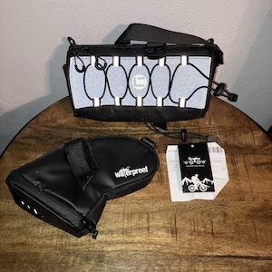 WOTOW Bike Handlebar Bag Set Bicycle Roll Bag - With Bonus Saddle Bag Waterproof And Reflective