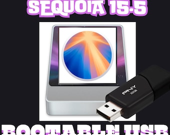 Mac OS Sequoia Bootable USB Flash Drive With Guide and Tech Support