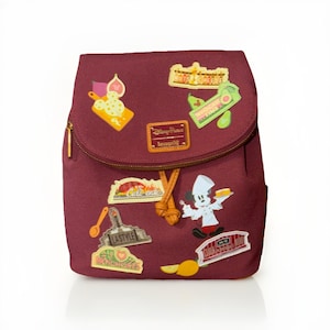 Vintage Disney Micky Maus Loungefly Rucksack California Adventure Food & Wine HTF Bild 7