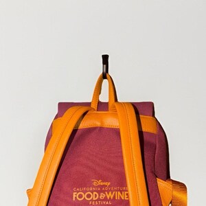 Vintage Disney Micky Maus Loungefly Rucksack California Adventure Food & Wine HTF Bild 3