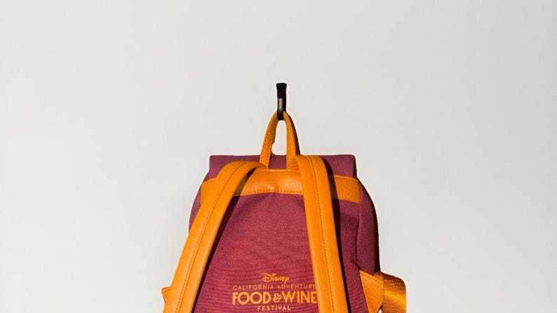 Vintage Disney Micky Maus Loungefly Rucksack California Adventure Food & Wine HTF Bild 3