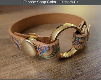 Pulsera porta-anillos con relieve holográfico: Joyería conmemorativa