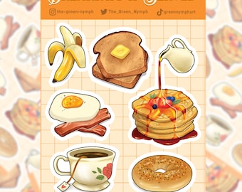 Journaling Breakfast Sticker Sheet