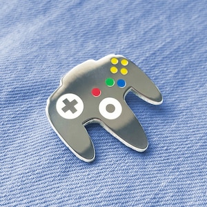Nintendo 64 Controller N64 Video Game Console Enamel Pin