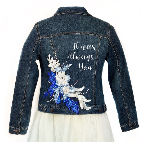 Bride Denim Jacket Etsy