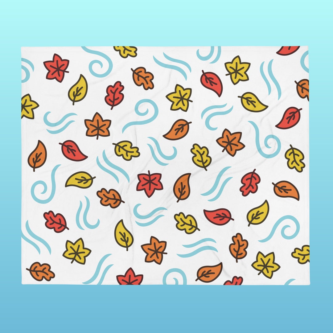 Windy Fall Leaf Blanket | A Simple, Colorful Pattern Design for Autumn ...