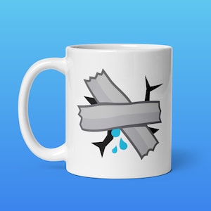 Leaky Duct Tape Mug | A Simple, Silly Design for Funny People