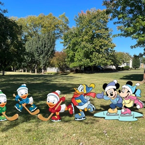 Holiday Ice Skating Scene. Optional larger sizing available