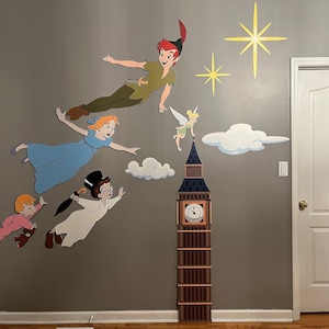 Large flying cutouts for nursery or movie room
