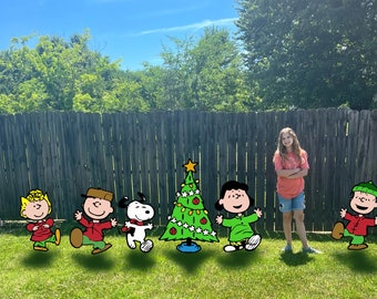Peanuts Dancing Christmas Yard