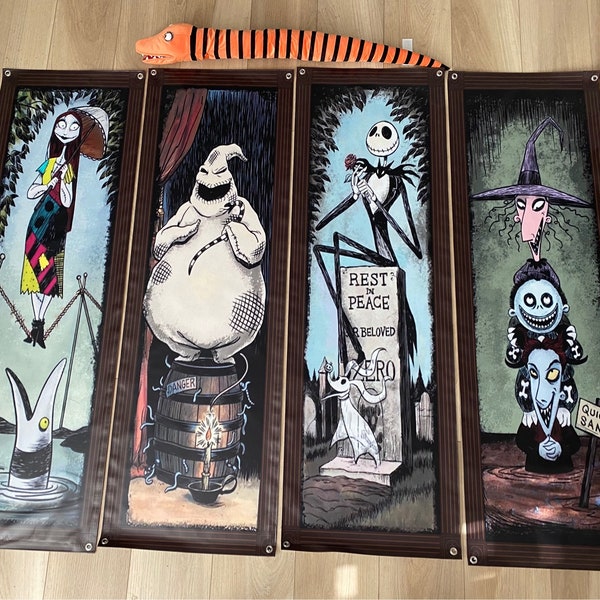 Nightmare Stretching Portraits all 4 included Large!  Over 4ft tall Free Shipping