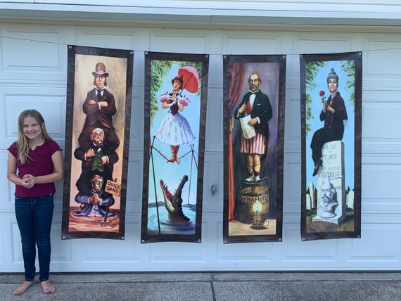 Large Set of 4 High Resolution Haunted Mansion Stretching ...