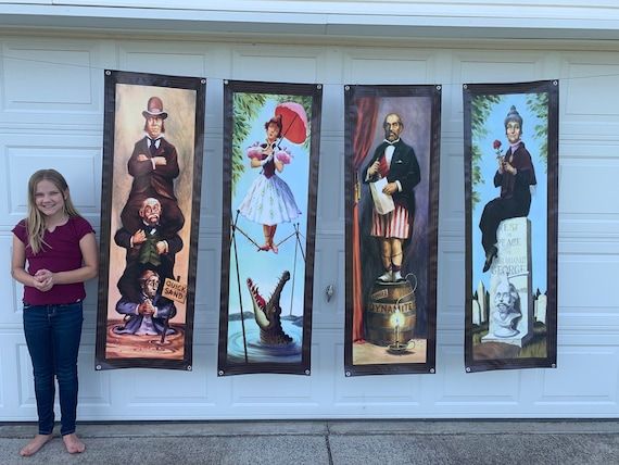 Large Set of 4 High Resolution Haunted Mansion Stretching ...