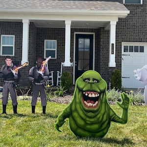 Ghost catcher Halloween decorations. Durable UV printed to last multiple seasons! Over 4ft tall