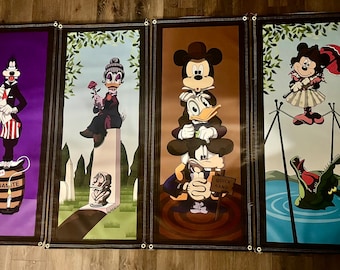 Set of 4 Mickey Stretching Portraits