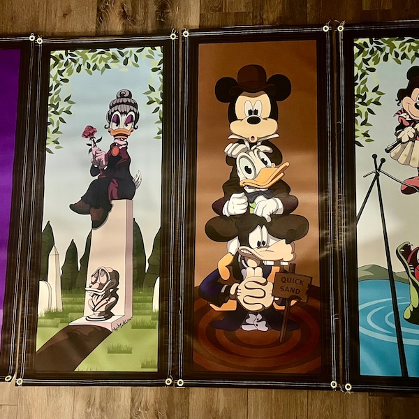 Set of 4 Mickey Stretching Portraits