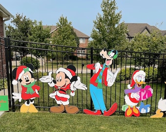 Large Christmas Cartoon Cutout Yard Art