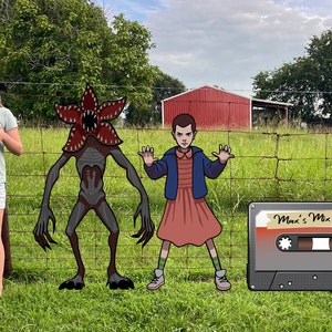 The Upside Down Sci-Fi TV Show Halloween Yard Art