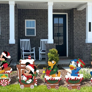 Christmas Train with friends. All 5 included. Made of 1/4&quot; thick PVC