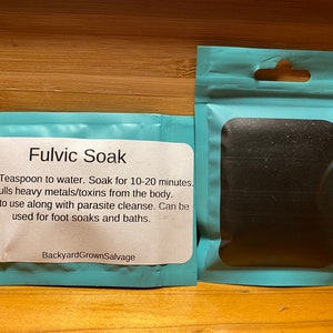 Fulvic Detox Soak parasite heavy metal toxins foot soak bath soak image 3